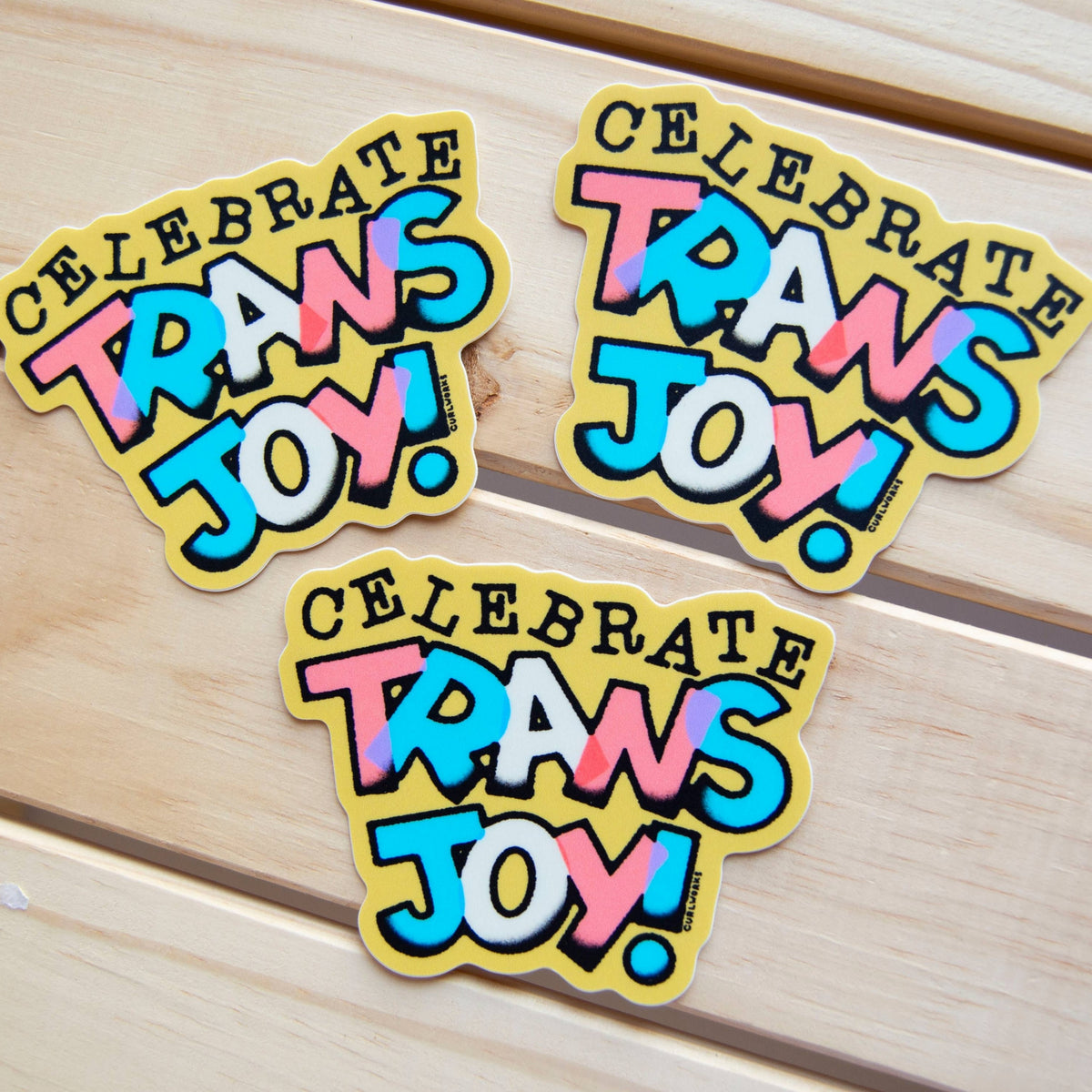 Celebrate Trans Joy 2 - 3" Vinyl Sticker
