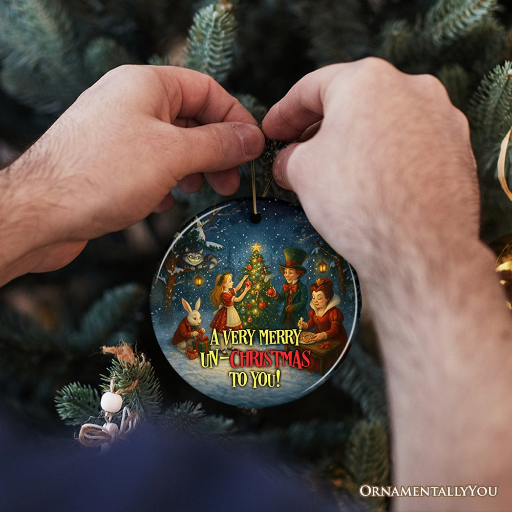 A Very Merry Un-Christmas Ornament, Alice's Christmas in Wonderland Gift and Tree Decor