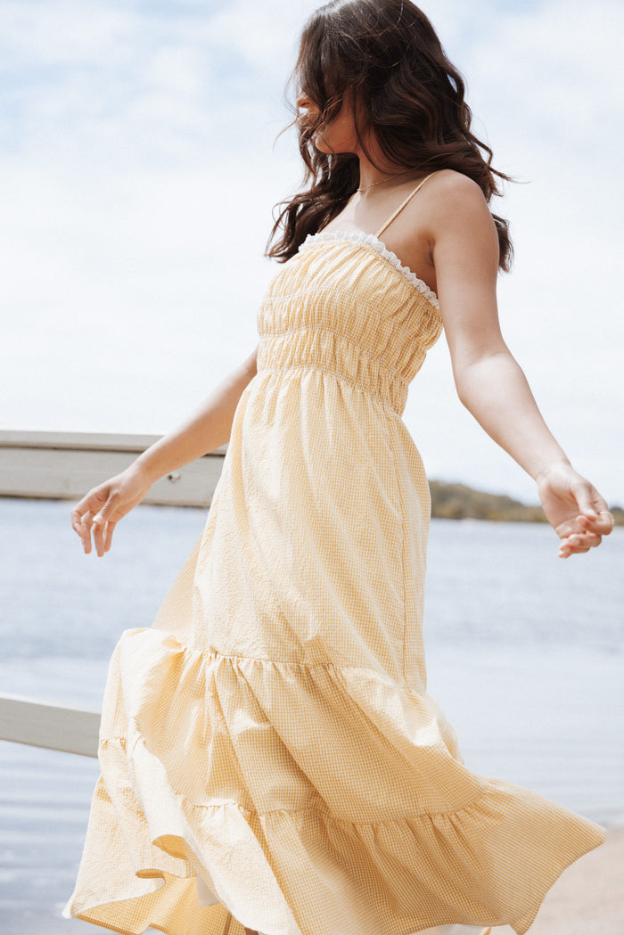 Petal and Pup USA DRESSES Bernadine Maxi Dress - Mango