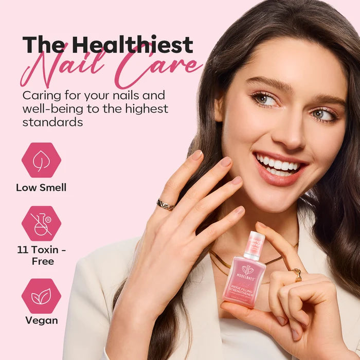 Blush Nude 8-in-1 Functional Nail Repair Strengthener Nail Care MODELONES #blush nude