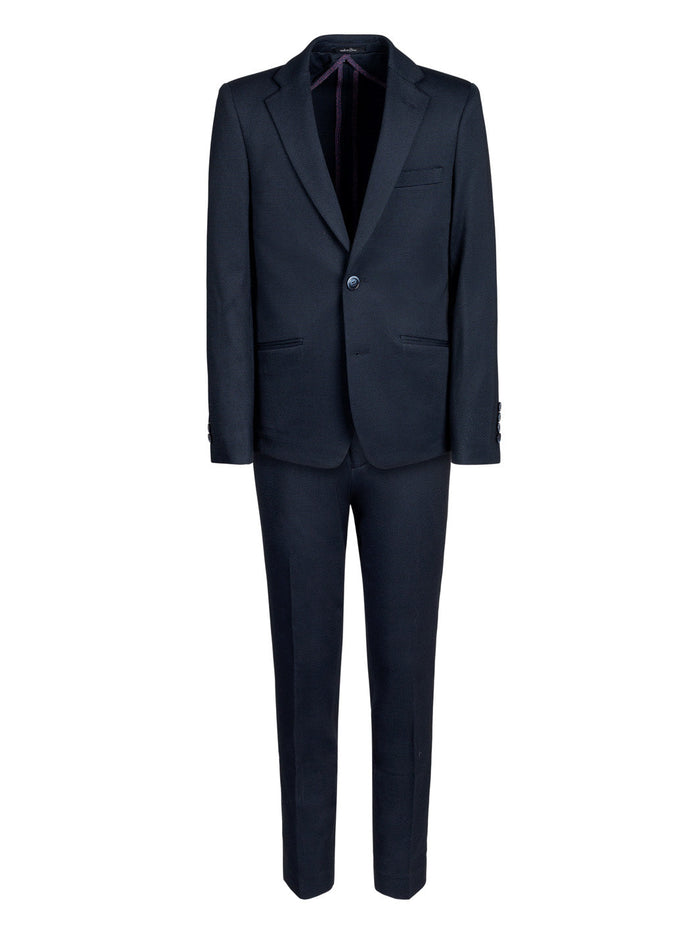 Boy's Basic Stretch Suit - Navy
