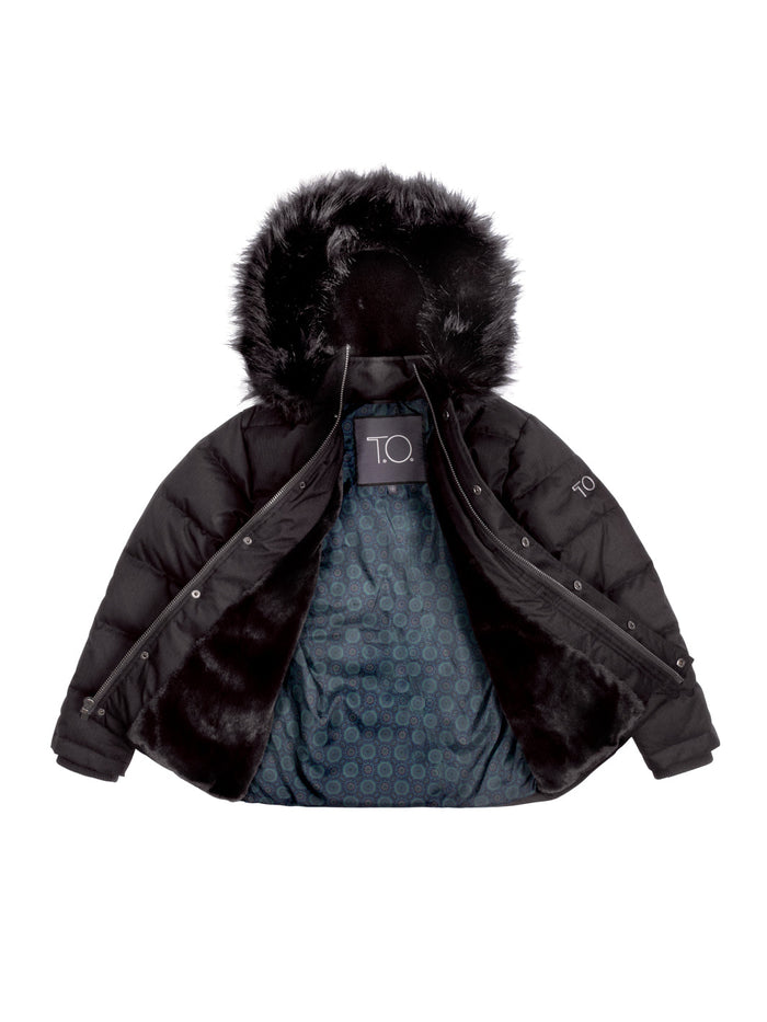 Boy's Puffer Coat - Black