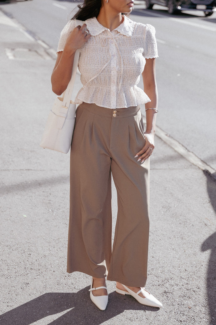 Petal and Pup USA BOTTOMS Curtis Pants - Taupe
