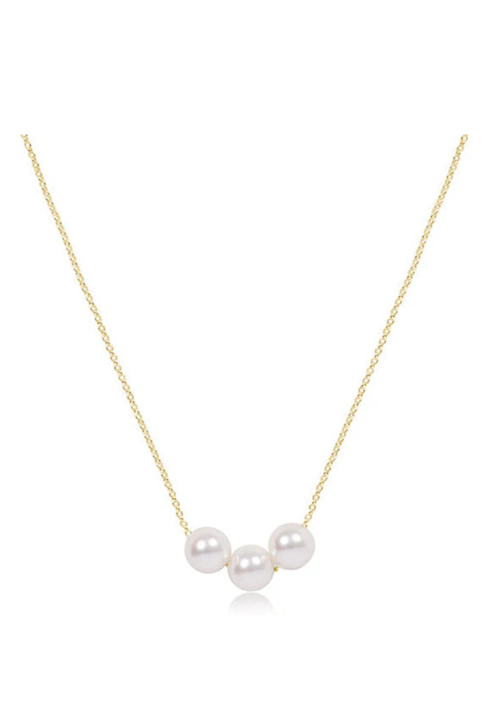 enewton: 16" Necklace Gold - Joy Pearl 6mm
