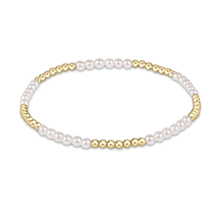 enewton: Classic Blissful Pattern 2.5mm Bead Bracelet - 3mm Pearl - B Social Boutique