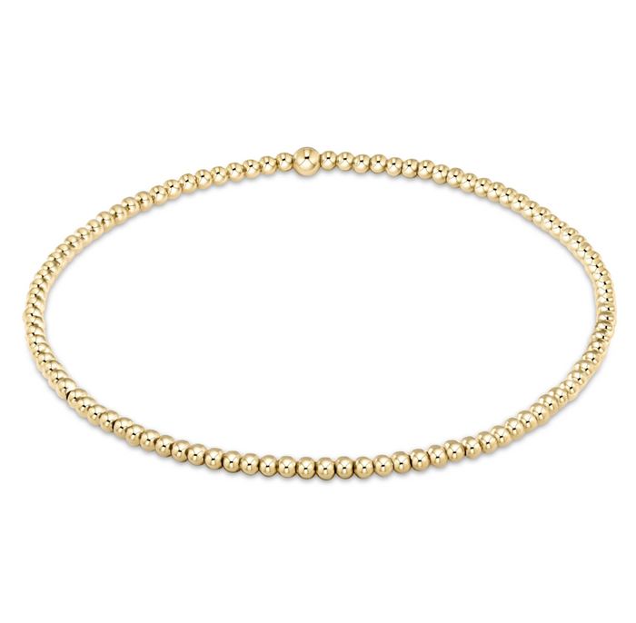 enewton: Classic Gold 2mm Bead Bracelet - B Social Boutique