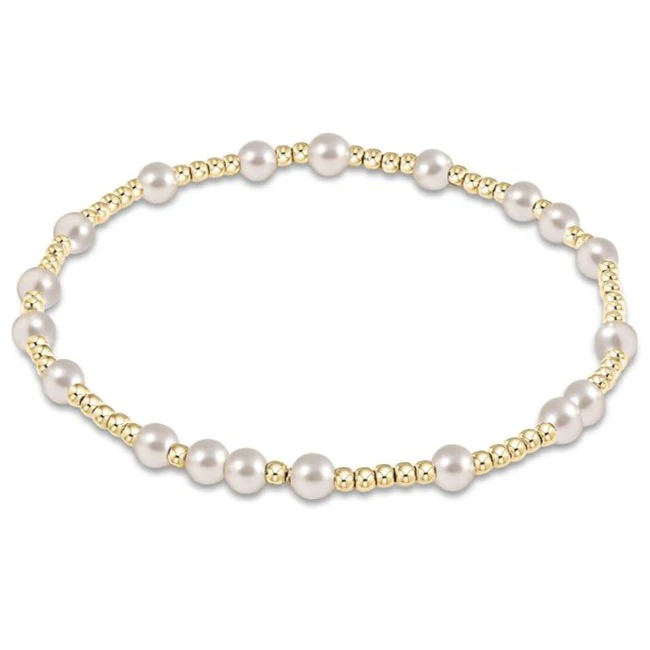 enewton: Hope Unwritten 4mm Bracelet- Pearl - B Social Boutique