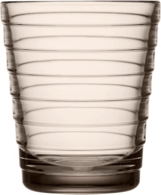 Iittala Aino Aalto Drinking Glass 22cl set of 2 linen - Soposopo