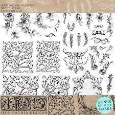 Iron Orchid Décor Stamp Set - 12x12 - Alphabellies