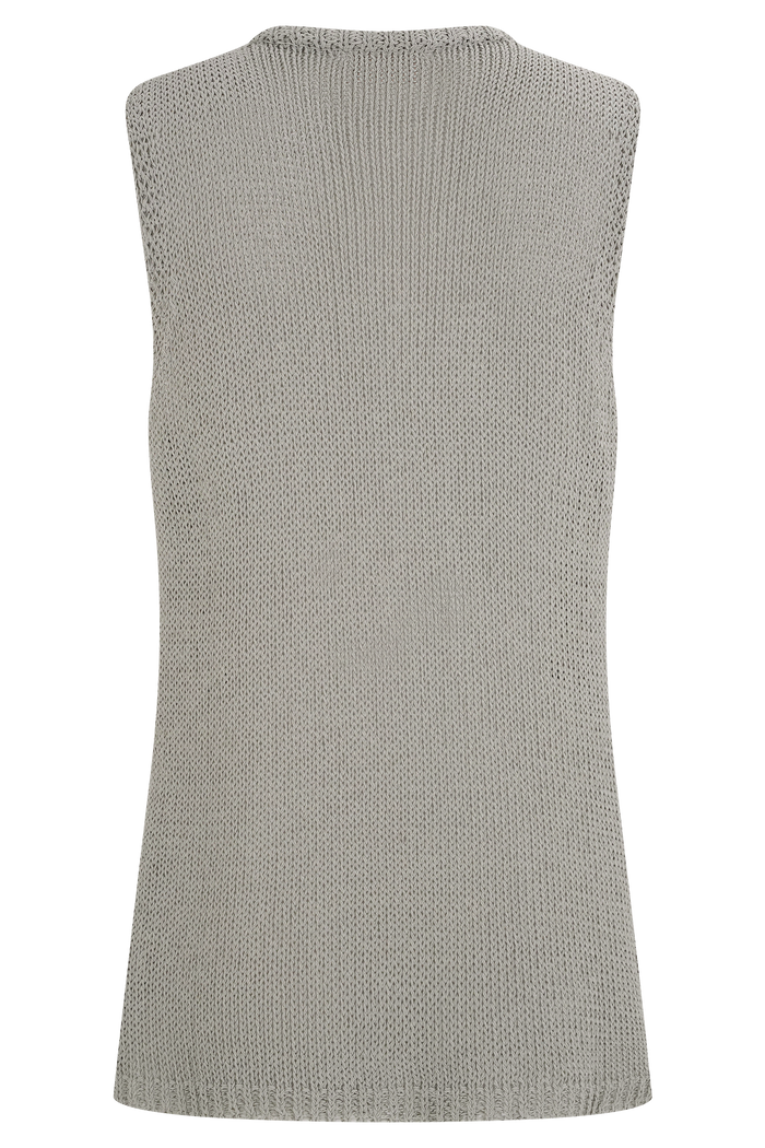 Malani Knit Top With Hardware - Sage