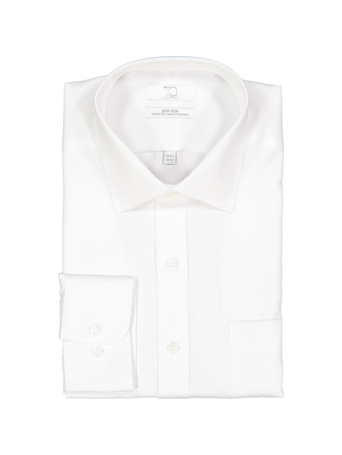 Men's Blue Label Pinpoint Non-Iron White Shirt