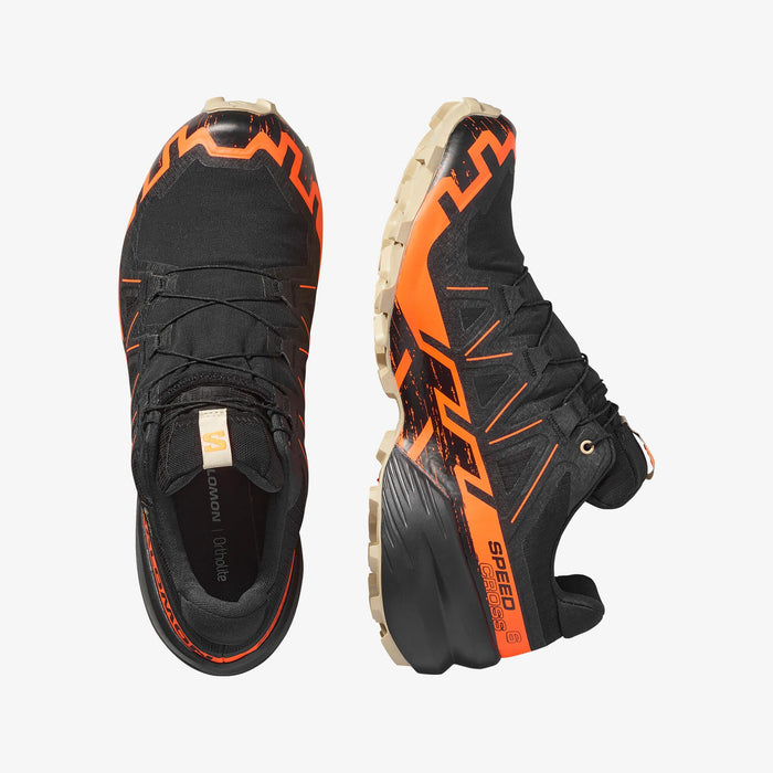 Men's Salomon Speedcross 6 GTX Black/Shoran/Whpe-SOULIER, shoes-33-OFF