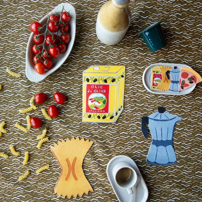 Olive Oil Die Cut Card