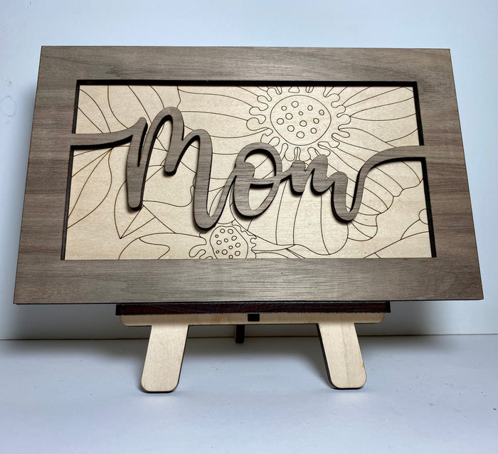 Personalized mom sign, personalized wood sign, gift for mom, Mother's Day gift