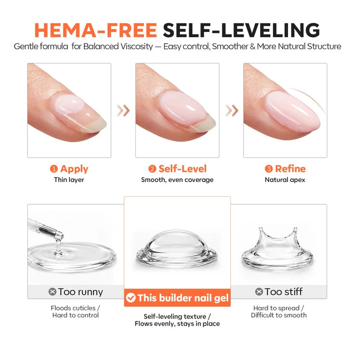 8-In-1 Sand Nude Hema-Free Builder Gel 15ml Builder Gel MODELONES #sand nude
