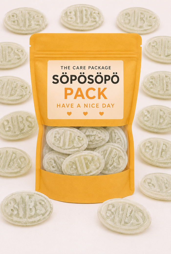 SÖPÖSÖPÖ Scandinavian Treat Pack – BUBS Fruity Pear Ovals – 150g Vegan Nordic Candy Bag– Swedish Treat soposopo Pack - Soposopo