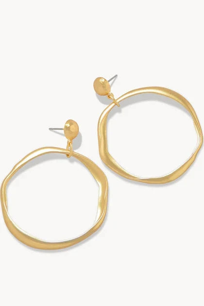 Spartina 449: Disco Earrings -Gold - B Social Boutique