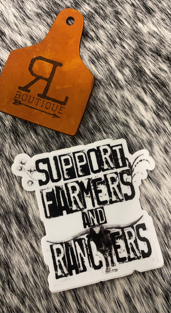Support Farmers & Ranchers Decal
