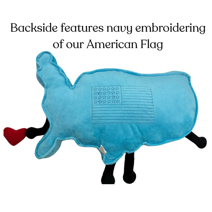 USA Map Stuffed States Mascot Plush Pillow - B Social Boutique