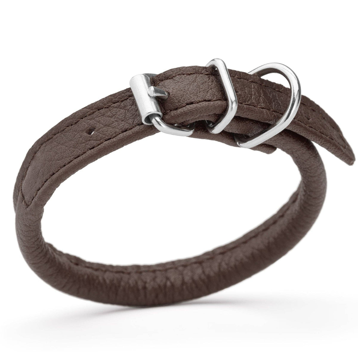 Dogline - Soft Leather Round Collar