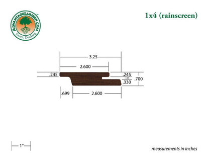 FSC® 1x4 Ipe Rainscreen - Advantage Lumber