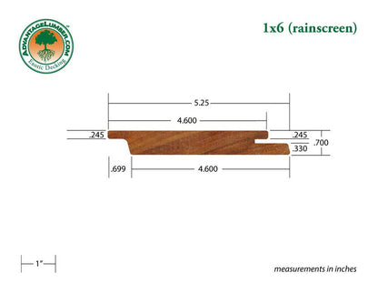 FSC® 1x6 Cumaru Rainscreen - Advantage Lumber