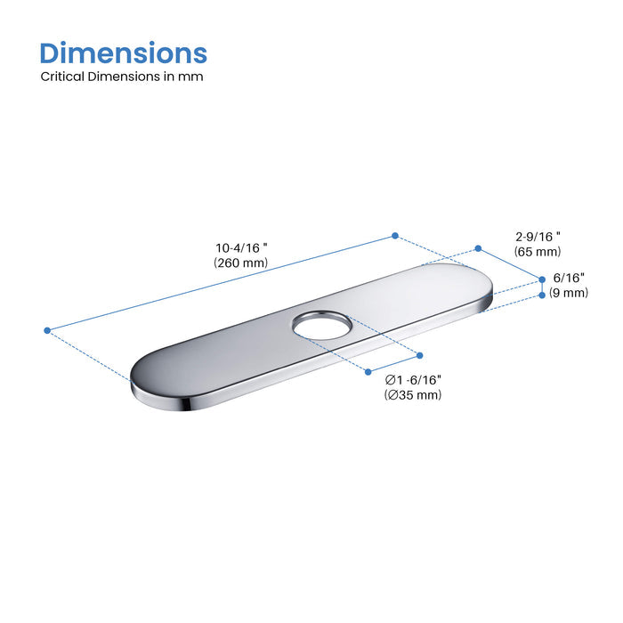 10 Inch Kitchen Faucet Hole Cover - FC-101