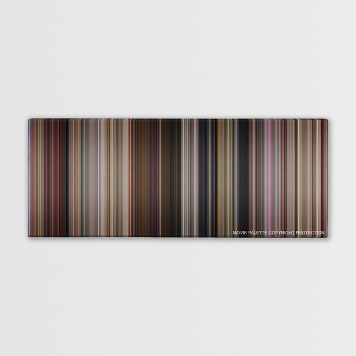 13 Going on 30 color palette canvas print: thousands of thin vertical stripes of color