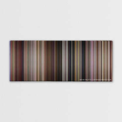13 Going on 30 color palette canvas print: thousands of thin vertical stripes of color
