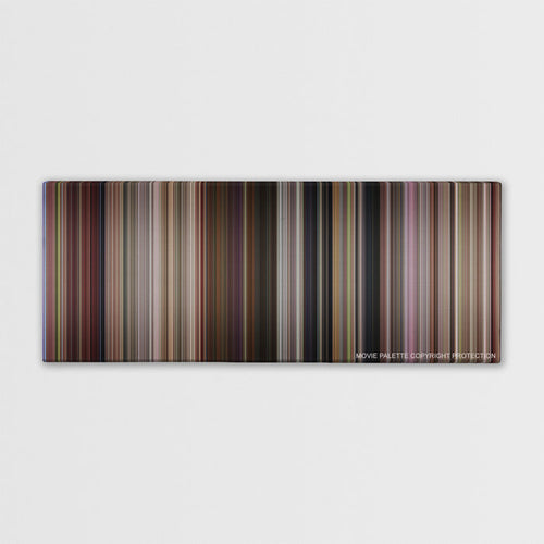 13 Going on 30 color palette canvas print: thousands of thin vertical stripes of color