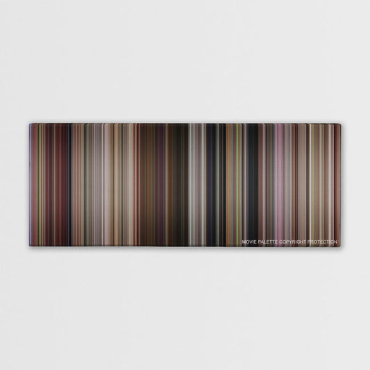 13 Going on 30 color palette canvas print: thousands of thin vertical stripes of color