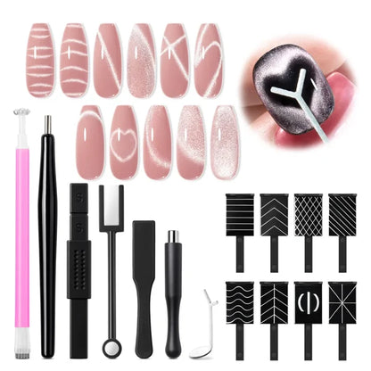 15pcs Cat Eye Magnet Set