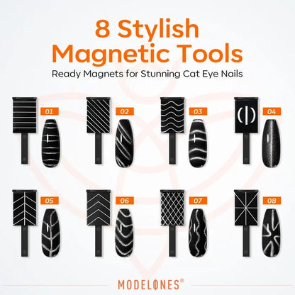 15pcs Cat Eye Magnet Set