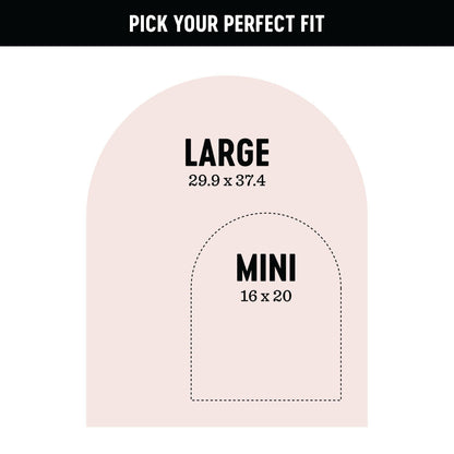 Blush Mini Arch Magnetic Wall Decal