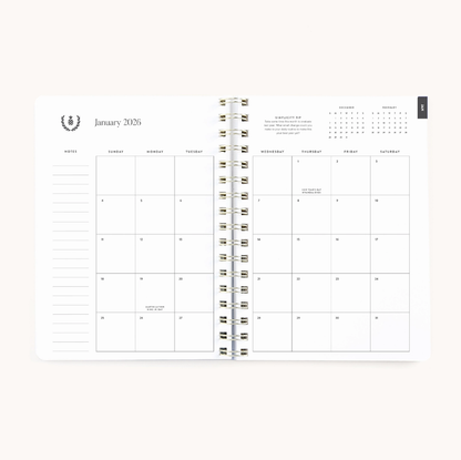 2026 Softcover Weekly Simplified Planner - Happy Stripe