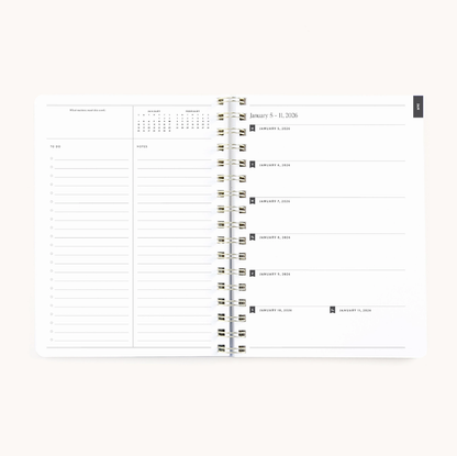 2026 Softcover Weekly Simplified Planner - Happy Stripe