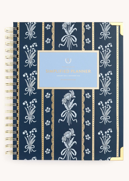 Emily ley 2026 spiral weekly simplified planner poppy posies