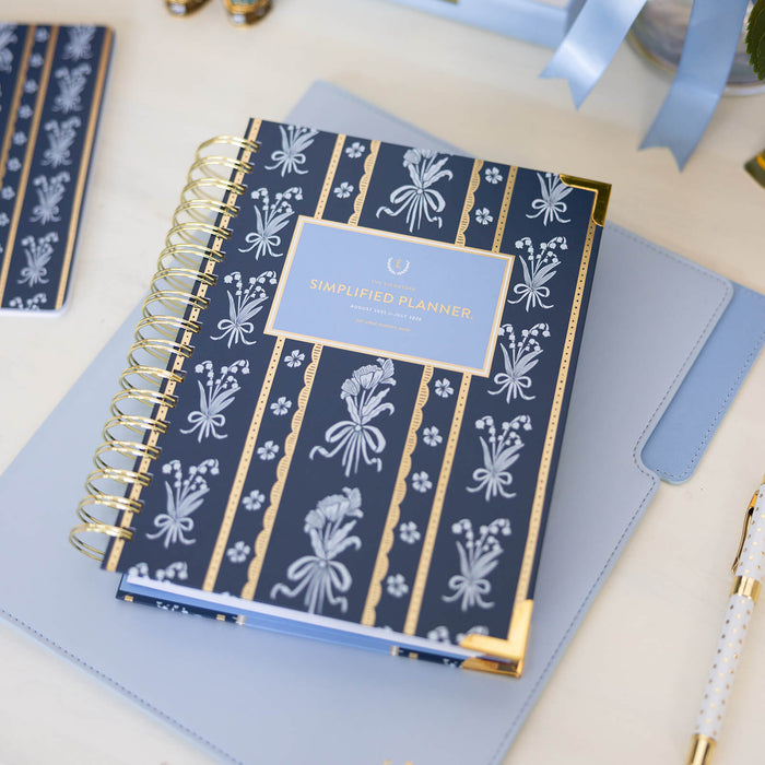 2026 Spiral Weekly Simplified Planner - Poppy Posies