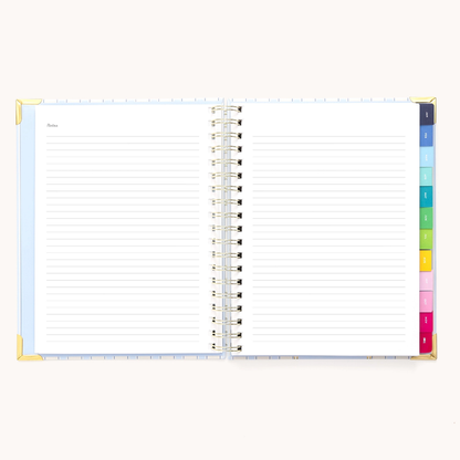 2026 Spiral Weekly Simplified Planner - Serene Stripe