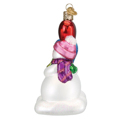 Snow Couple's First Christmas Ornament