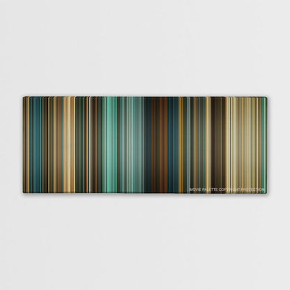 300: Rise of an Empire color palette canvas print: thousands of thin vertical stripes of color