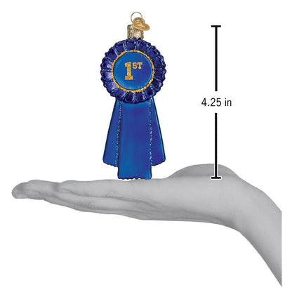 Blue Ribbon Ornament