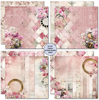 3Quarter Shutter Glam Collection - Designer Paper & Diecuts Set