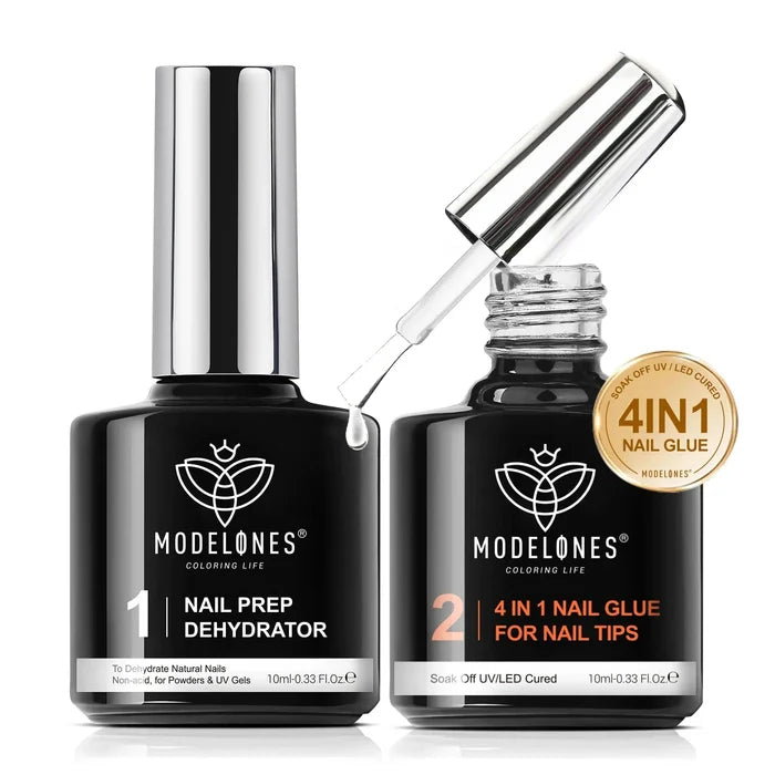 Free Nail Glue with Nail Prep Dehydrator Set Gift MODELONES #