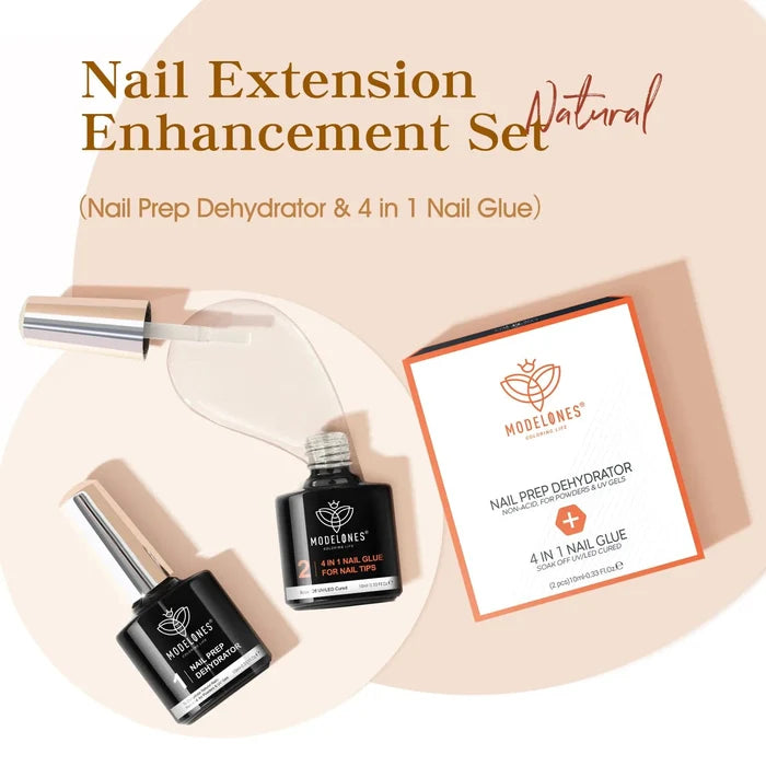 Free Nail Glue with Nail Prep Dehydrator Set Gift MODELONES #