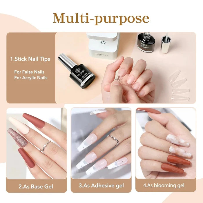 Free Nail Glue with Nail Prep Dehydrator Set Gift MODELONES #
