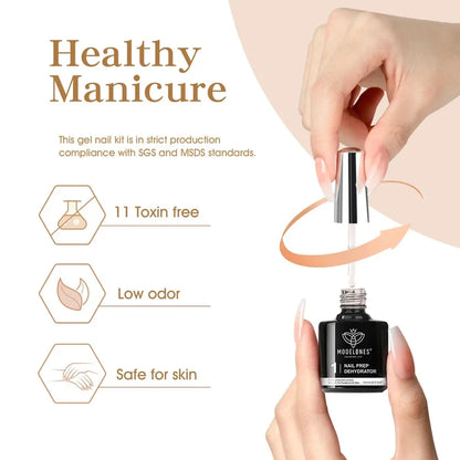 Free Nail Glue with Nail Prep Dehydrator Set Gift MODELONES #