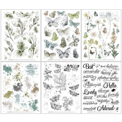 49 And Market Rub-Ons 6"X8" 6/Sheets - Moonlit Garden