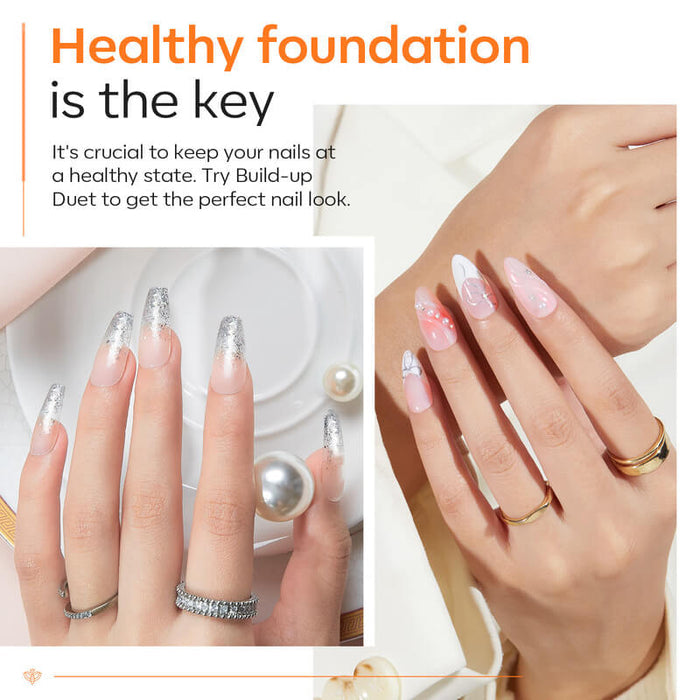 7 in 1 Builder Nail Gel & Top Coat Set 10ml - Clear Builder Gel MODELONES #