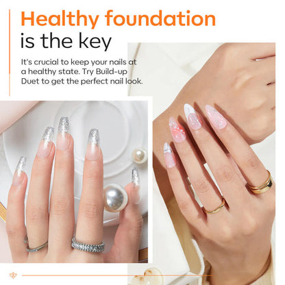 7 in 1 Builder Nail Gel & Top Coat Set 10ml - Clear Builder Gel MODELONES #